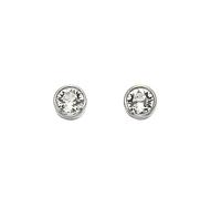 Beginnings Sterling Silver Crystal Birthstone Earrings by Beginnings Silver