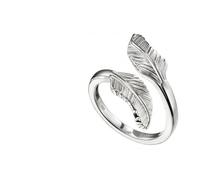 Beginnings Sterling Silver Double Feather Ring R3701 - Size 56
