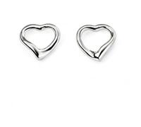 Beginnings Sterling Silver E2102 Small Open Heart Stud Earrings