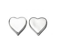 Beginnings Sterling Silver E4619 Heart Stud Earrings