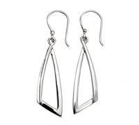 Beginnings Sterling Silver E5407 Open Abstract Triangle Drop