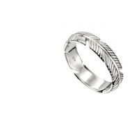 Beginnings Sterling Silver Feather Band Ring R3709 - Size 52