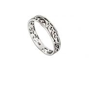 Beginnings Sterling Silver Filigree Band Ring R117 - - Size 60