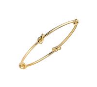 Beginnings Sterling Silver Gold Plated Love Knot Bracelet B5538 - Sterling Silver