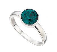 Beginnings Sterling Silver May Swarovski Birthstone Ring R3689 - Size 58