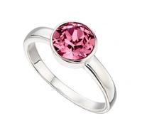 Beginnings Sterling Silver October Swarovski Birthstone Ring R3694 / Size 56