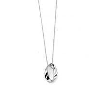 Beginnings Sterling Silver Open Twist Oval Pendant P3446 -