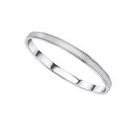 Beginnings Sterling Silver Ridged Spinner Bangle 5526 - - Sterling Silver