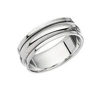 Beginnings Sterling Silver Rotating Band Ring R109 - Size 62