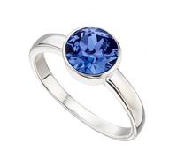 Beginnings Sterling Silver September Swarovski Birthstone Ring R3693 / Size 58