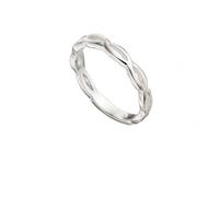 Beginnings Sterling Silver Twist Ring R051 - Size 54