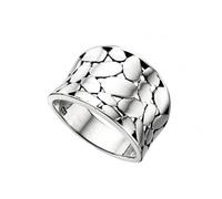 Beginnings Sterling Silver Wide Textured Ring R3227 - Exclusive - Size 56