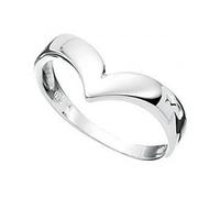 Beginnings Sterling Silver Wishbone Ring R845 / Size 54
