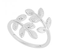 Beginnings Wrap Around Leaves Ring R3835 - Refined Craftsmanship | Acotis - Size 54 - Sterling Silver