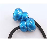 Begleri Fidget Beads - Worry Fidget Beads Spin & Bump - Made of Aluminum Alloy - for Men Women Youngs Skill Players Creates a Bit of Magic for You (Cala-Blue&White)