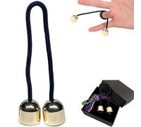 Begleri, Fidget Toys for Anxiety Relief and Skill Development, Gold Begleri Beads with 4 Ropes and Storage Box, Copper Beads for Stress Relief, Perfect for Travel, Parties and Gifts