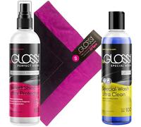 beGLOSS Travel Set Protection 100 [Perfect Shine Daylight 3.4 fl oz (100 ml) & Special Wash Latex 3.4 fl oz (100 ml) & Wipe, S Size, Protects Rubber (Latex) Products from UV Rays, Keeps Dirt Clean