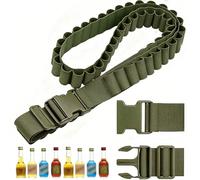 Begonia Jäger-meister St Berentzen Belt 27 Slots, 130 cm Adjustable Knocker Belt, Stag Party Men's Gifts, Mini Underberg Sauf Gadget Dispenser, Carnival Party Schnapps Belt