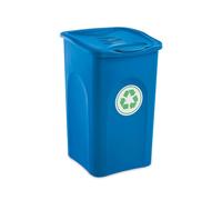Begreen 50 Liter Plastic Blue Waste Bin Indoor Outdoor Use