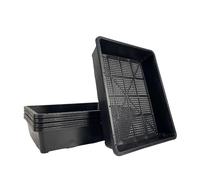 BeGrit 5 Pack Seed Trays Garden Planting Tray with Mesh Bottom 37.5CM X 30CM X 7.5CM Plastic Trays for Potting Grow Bag Reusable Germination Tray For Greenhouse Microgreens Succulent