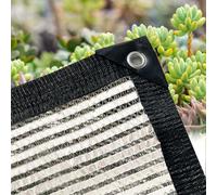 BeGrit 55% Aluminet Reflective Shade Cloth 2m x 3m Aluminum Shade Net UV Protection & Cooling Netting Heat-reflecting Mesh Silver Solar Blocking Fabric for Greenhouse Gardens Patios Shelters Cars