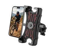 BeGrit Bike Phone Holder Anti-fall Handlebar Clamp Mount 360° Rotating Bicycle Cell Phone Holder for Smartphones Mountain Biking Scooters Navigation Touring Commuting Large Phones Rough Terrain