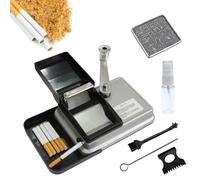 BeGrit Cigarette Tubing Machine 8mm Button Manual Tubing Machine with Accessories Storage Box for Easy and Consistent Cigarette Making