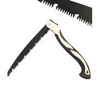 BeGrit Folding Pruning Saw 12 inch Hand Saw with Replacement Blade & Safety Lock SK5 High Carbon Steel Blade Tree Branch Cutting Tool for Camping Bushcraft Trimming Trees Plants Shrubs Wood