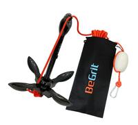 BeGrit Kayak Anchor 3.3 lb Small Boat Anchor Kit Folding Grapnel Anchor