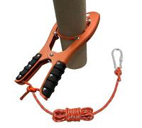 BeGrit Kayak Anchor Gripper Boat Anchor Grip Portable Anchor Mount Stainless Steel Self Locking Brush Clamp Anchor Brush Gripper with 20ft Reflective Paracord for Fishing Boating Camping（Orange）