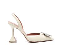 Begum Sling 95 - female - Amina Muaddi - Pumps - Beige - 4 UK - Shoes 4 UK