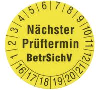 Beha Amprobe 2145956 1238D Yellow Test Labels for Due Date Monitoring