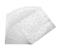 BEHAHAI 200pcs Self Adhesive Cookie Bags,Polka Dot Treat Bags Clear Biscuit Bags Cookie Packaging Bags Opp Cellophane Bags Self Seal White Bakery Bags Wax Melt Bags Packaging Candy Gift Bags