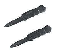 BEHAHAI Plastic Retractable Dagger 2pcs Disappearing Dagger Toy Fake Dagger Prop Trick Prank Gift Fake Plastic Blade Magic Tricks Props Joke Toys for Adults Halloween Fool Day Party
