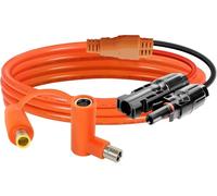 Behaunty Solar Connector to DC 8mm Adapter Cable 5FT, 12AWG + 14AWG Tinned Copper Wire with DC7909 to DC8020 Adapter, Heavy Duty Charging Cable for Portable Power Station, RV, Outdoor Camping