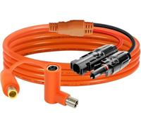 Behaunty Solar Connector to DC 8mm Adapter Cable 8FT, 12AWG + 14AWG Tinned Copper Wire with DC7909 to DC8020 Adapter, Heavy Duty Charging Cable for Portable Power Station, RV, Outdoor Camping