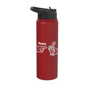 Behave No Dishonest Cat Funny Cat Meme Cartoon Stainless Steel Insulated Water Bottle