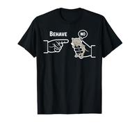 Behave No Dishonest Cat Funny Cat Meme Cartoon Value Graphic T-Shirt