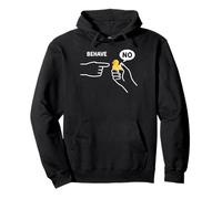 Behave No Rubber Duck Cartoon Funny Dishonest Duck Meme Pullover Hoodie