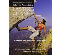 Behavior Analysis for Lasting Change