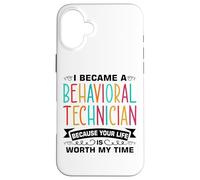 Behavior Analyst and RBT Design for a Behavioral Technician Case for iPhone 16 Plus