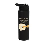 Behavior Analyst Giving Voice to Every Child ABA Stainless Steel Insulated Water Bottle