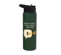 Behavior Analyst Giving Voice to Every Child ABA Stainless Steel Insulated Water Bottle