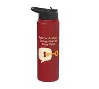 Behavior Analyst Giving Voice to Every Child ABA Stainless Steel Insulated Water Bottle