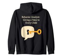 Behavior Analyst Giving Voice to Every Child ABA Zip Hoodie