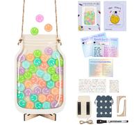 Behavior Reward Jar Magnetic, Smiley Face Reward Jar Motivate Good Behaviour Classroom Tools Potty Training Reward Charts, Reward Jar System for Classroom Home Christmas gift(42 Tokens)