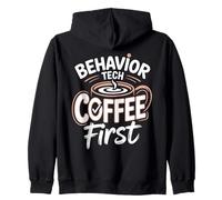 Behavior Tech Coffee First Applied Behavior Analysis Zip Hoodie