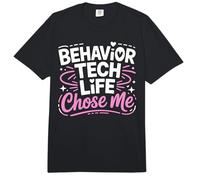 Behavior Tech Life Chose Me Applied Behavior Analysis Comfort Colors Adult Heavyweight T-Shirt