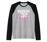Behavior Tech Life Chose Me Applied Behavior Analysis Raglan Baseball Tee