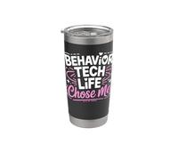 Behavior Tech Life Chose Me Applied Behavior Analysis Stainless Steel Insulated Tumbler